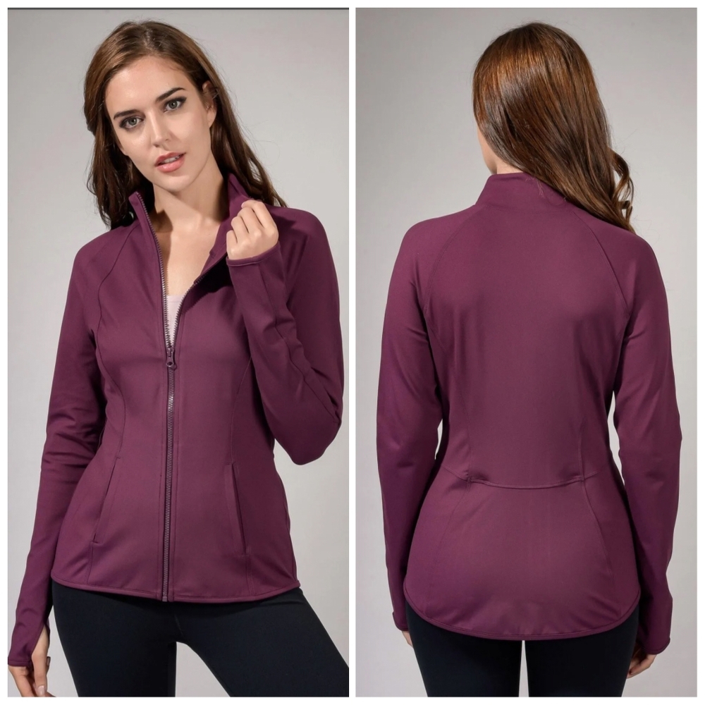 Yogalicious Full Zip Long Sleeve Athletic Jacket
